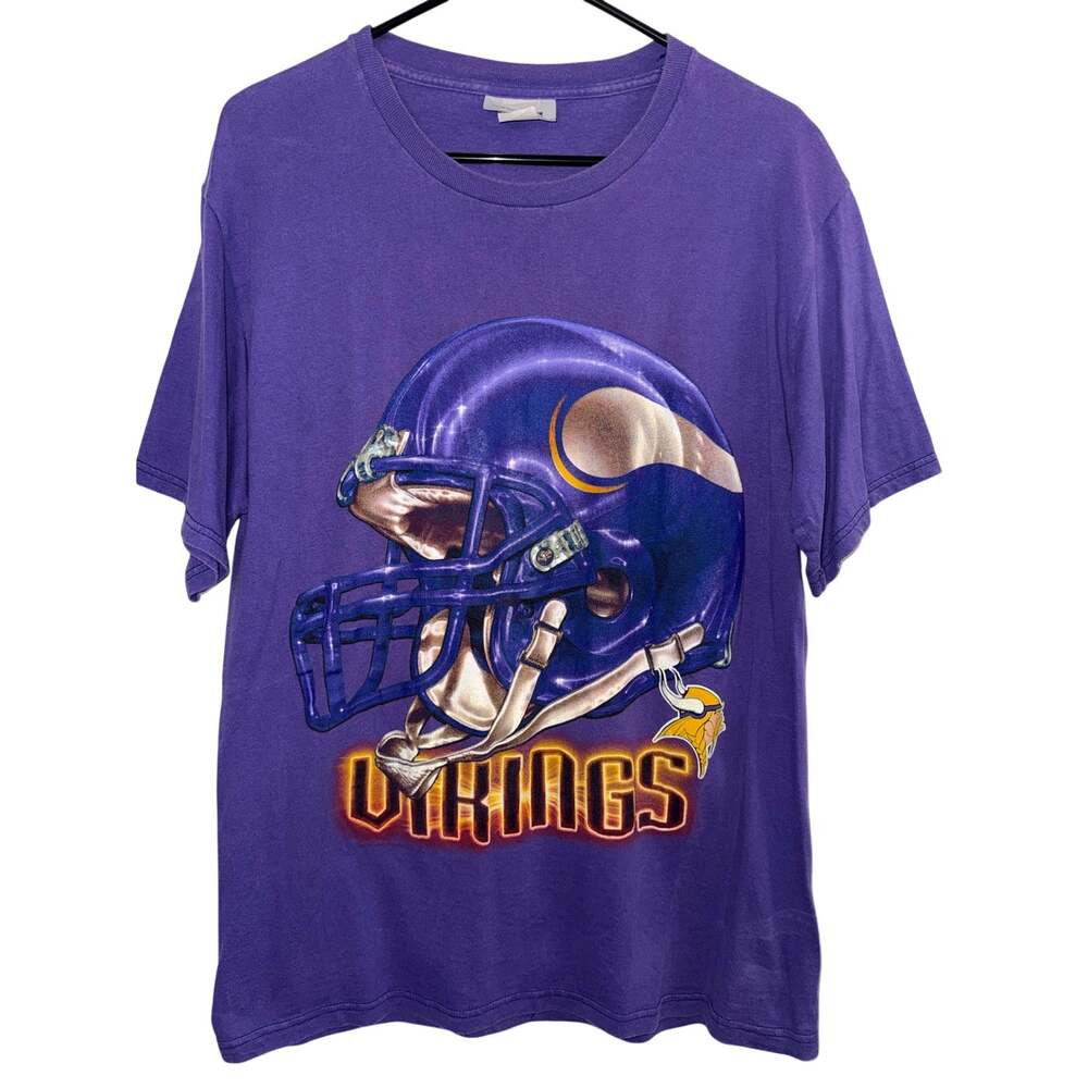 Vintage 1990s Minnesota Vikings Helmet Tee